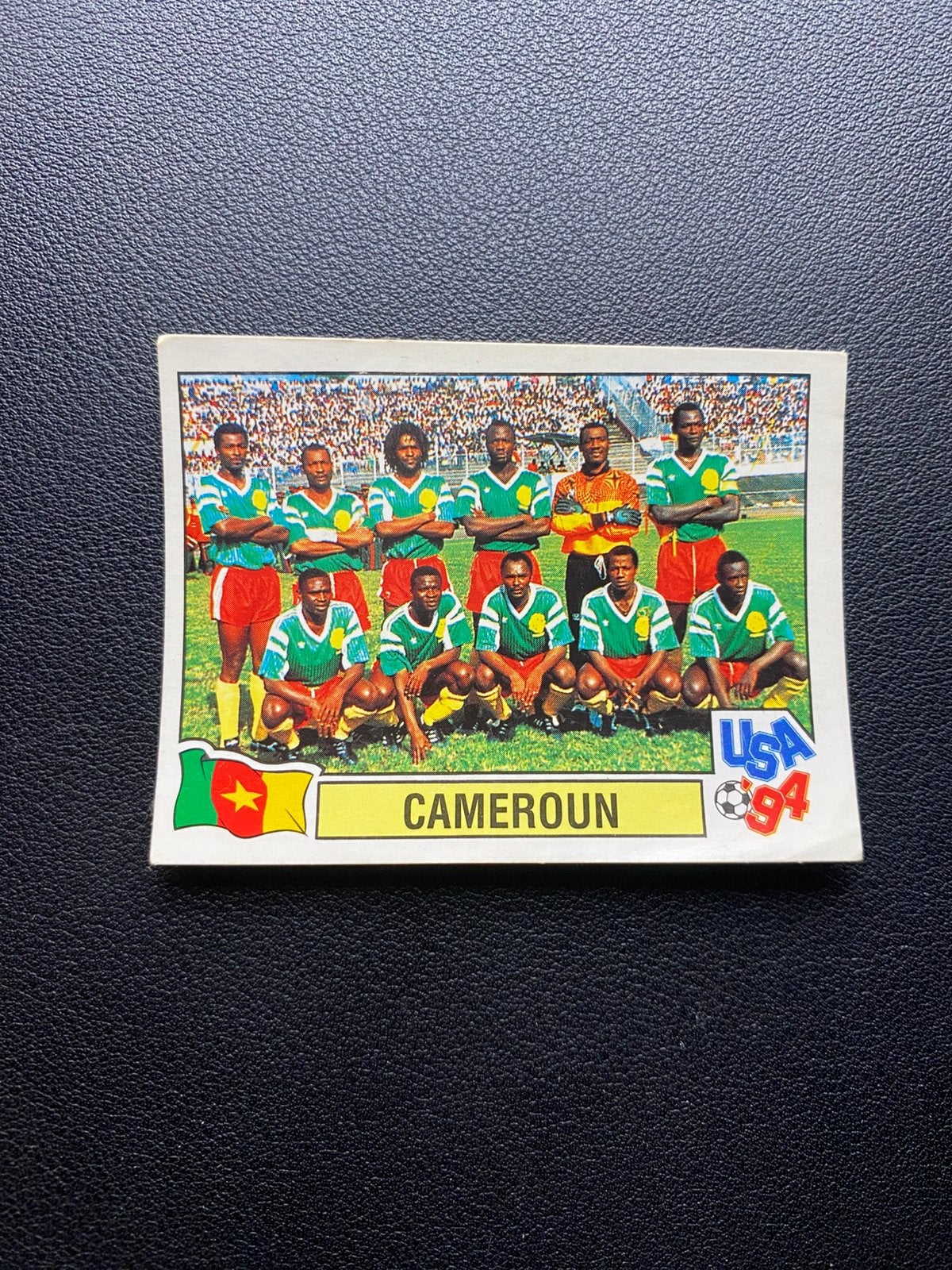 Kameroen Elftal - Panini WK 1994, Ophalen of Verzenden, Zo goed als nieuw, Buitenlandse clubs, Poster, Plaatje of Sticker