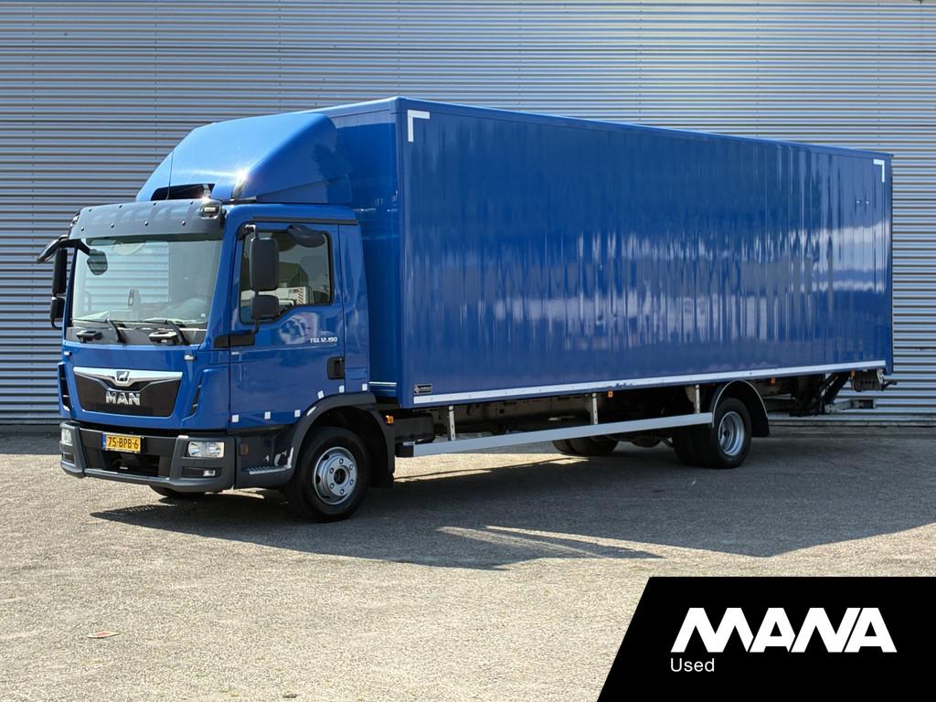 MAN TGL 12.190 BL Automaat Laadklep 1500kg Bakwagen (800 x 2, Auto's, Vrachtwagens, Automaat, Euro 6, 190 pk, Blauw