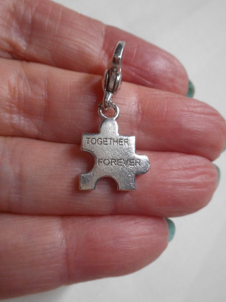Zilveren Ti Sento charm bedel Together Forever nr.1187, Overige merken, Verzenden, Zo goed als nieuw, 1 bedel