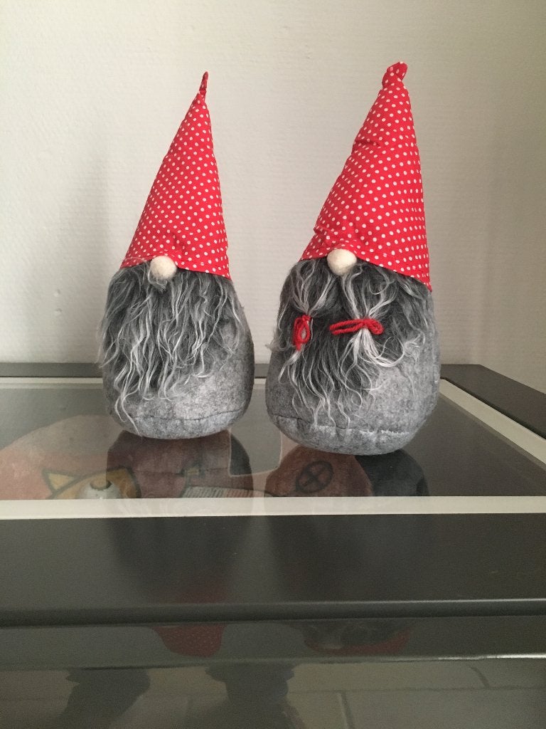 decoratie kabouter met baard en benen of rood als set, Diversen, Ophalen of Verzenden, Nieuw