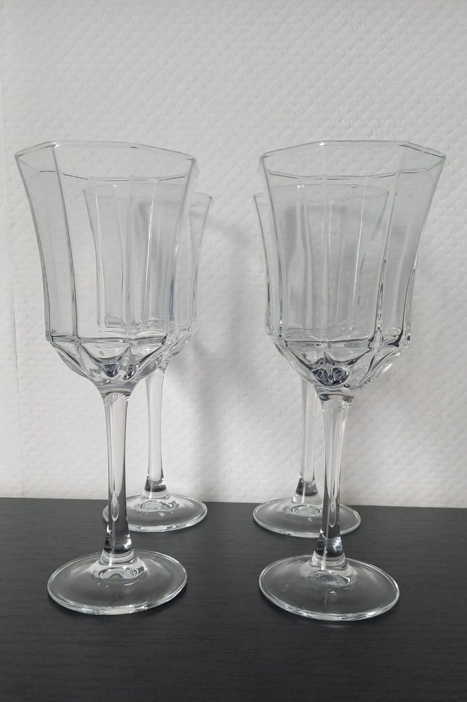 4 vintage Octime wijnglazen Luminarc, Ophalen of Verzenden