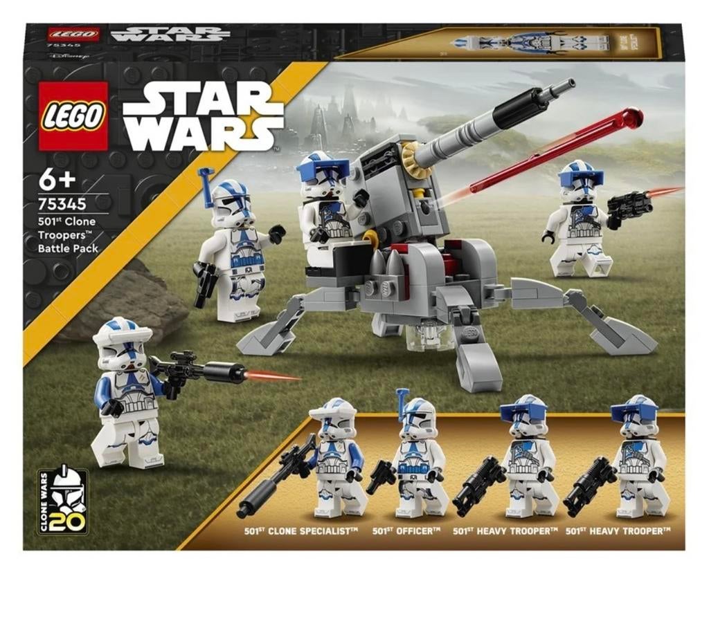 LEGO Star Wars 75345 501st Clone Troopers Battle Pack, Inclusief minifiguren, Star Wars, Lego, Nieuw