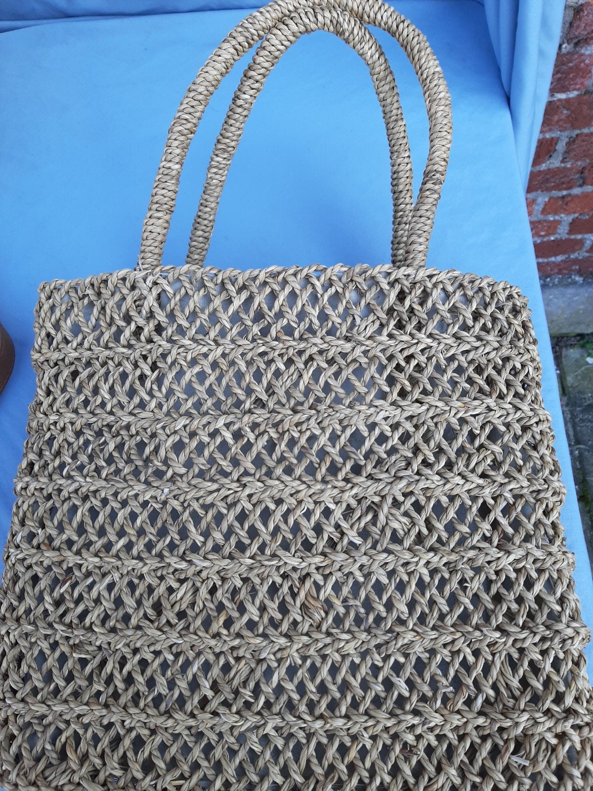 oud rieten tasje, Ophalen of Verzenden