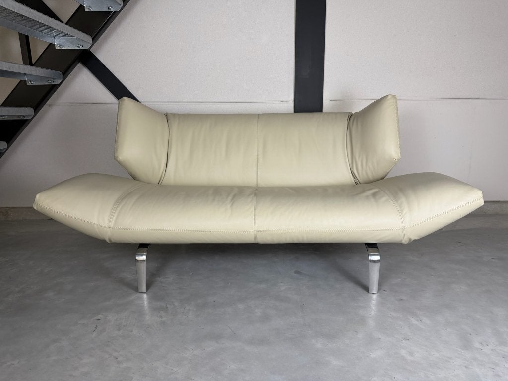 Leolux Devon 2,5-zits bank – leder – nieuwstaat, Ophalen, Overige maten, 150 tot 200 cm, 75 tot 100 cm