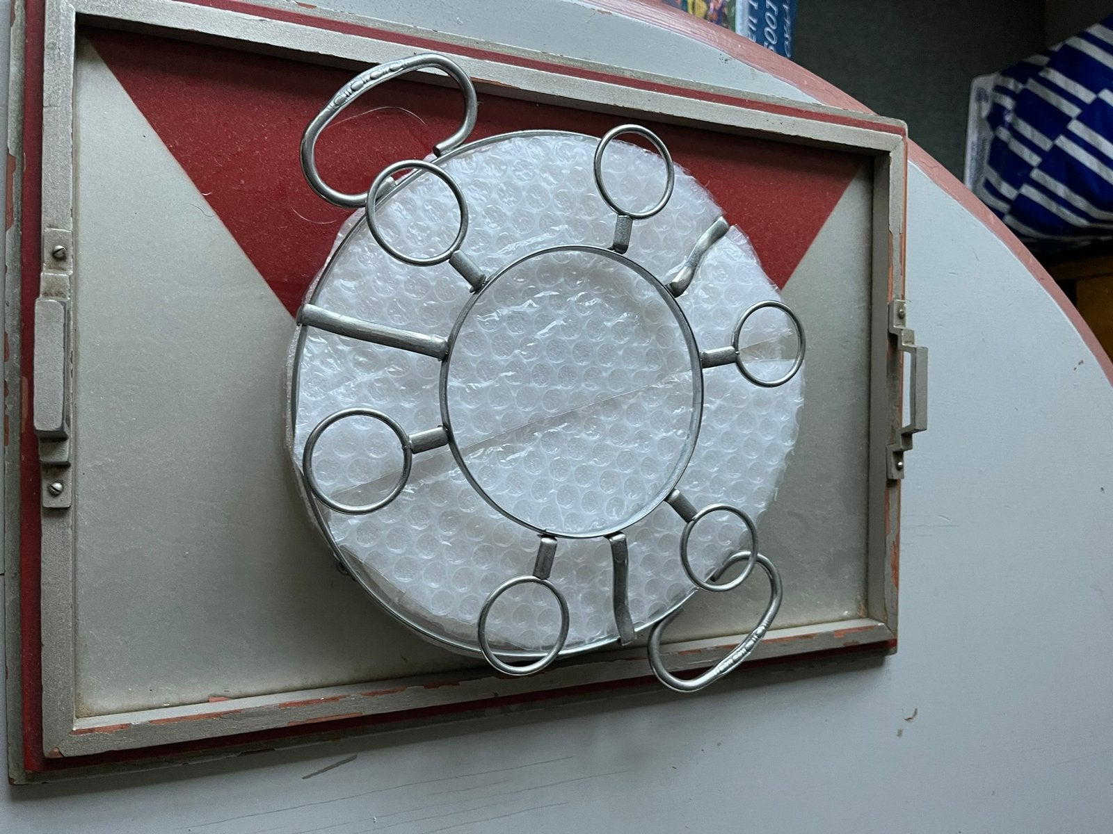 Art deco dienblad ronde glazenhouder en cocktailprickers, Ophalen of Verzenden