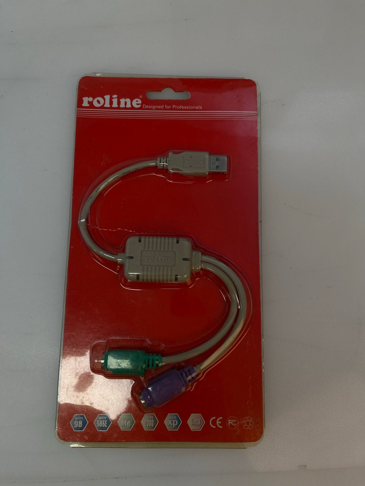 Roline USB naar PS/2 Converter Kabel - Nieuw in Verpakking, Ophalen of Verzenden, Nieuw