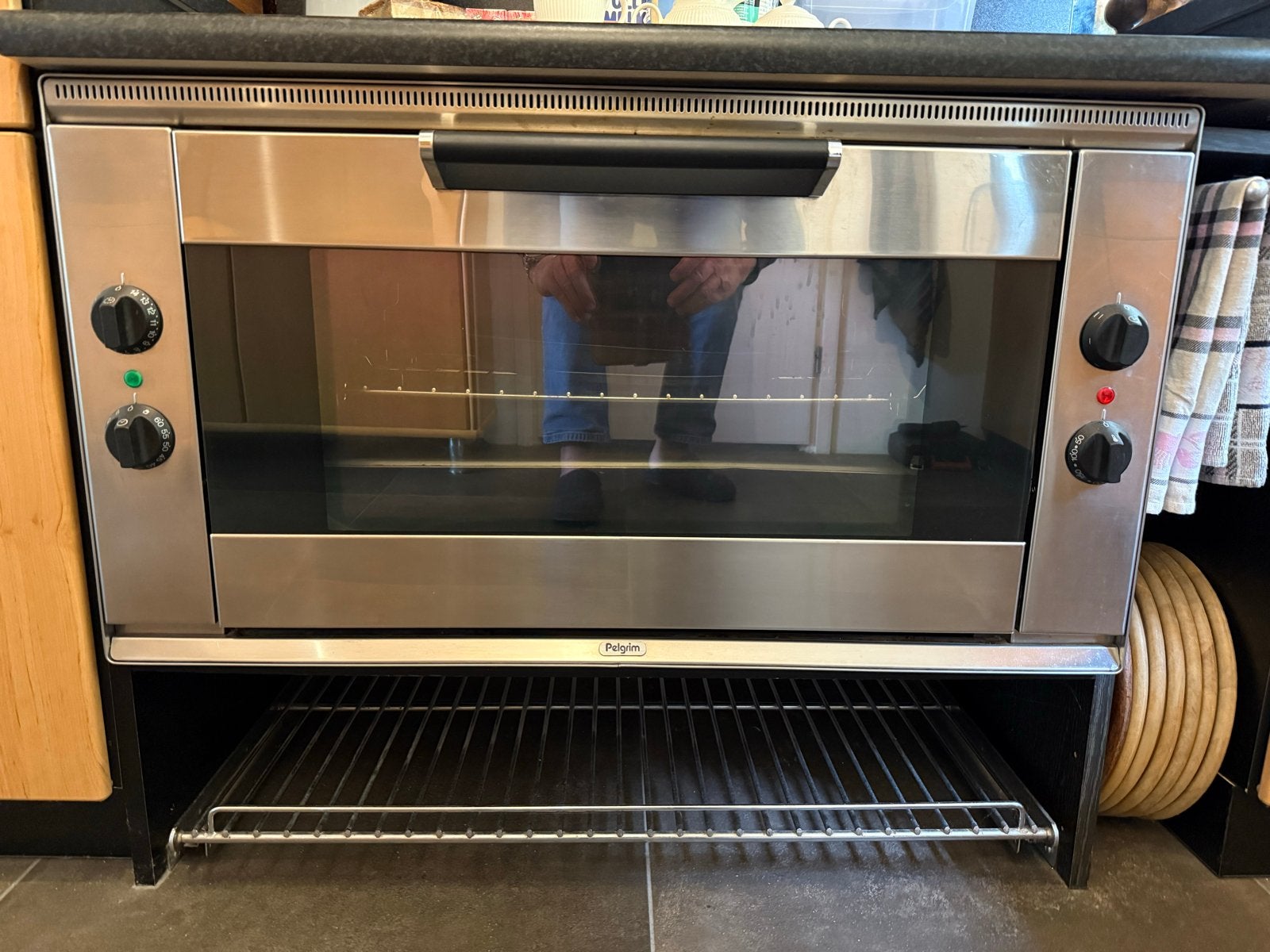 Pelgrim OKW 999 90 cm Oven - Goed Werkend, Ophalen, Gebruikt, Oven, 60 cm of meer