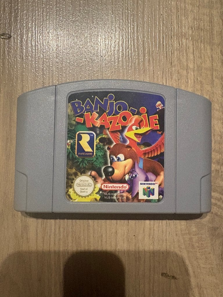 Banjo-Kazooie Nintendo 64 N64 PAL Origineel, Ophalen of Verzenden, Zo goed als nieuw, Met 1 controller
