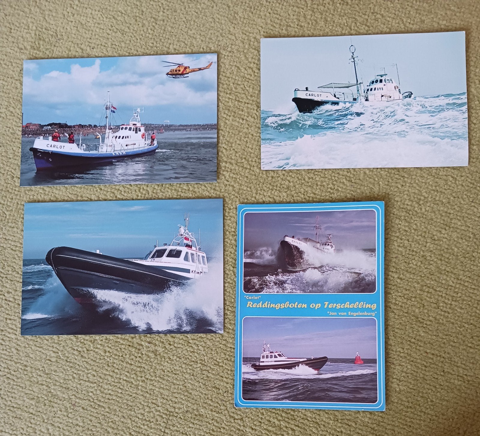 Terschelling reddingsboot kaarten carlot v engelenburg, Verzamelen, Ophalen of Verzenden, Zo goed als nieuw, Motorboot, Kaart, Foto of Prent