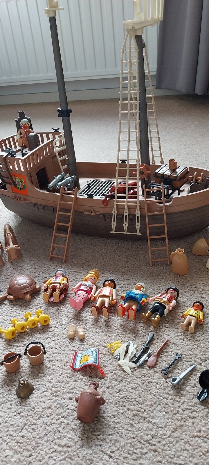 playmobiel piratenschip playmobile, Ophalen of Verzenden, Gebruikt
