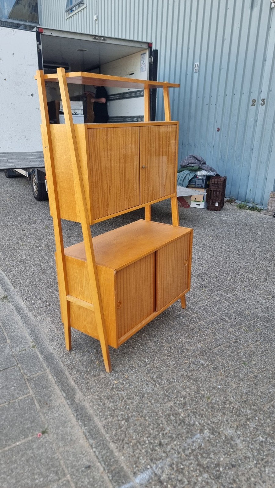 vintage wandmeubel monti 300,  jaren 60, ,, Ophalen of Verzenden, ,, Minder dan 150 cm
