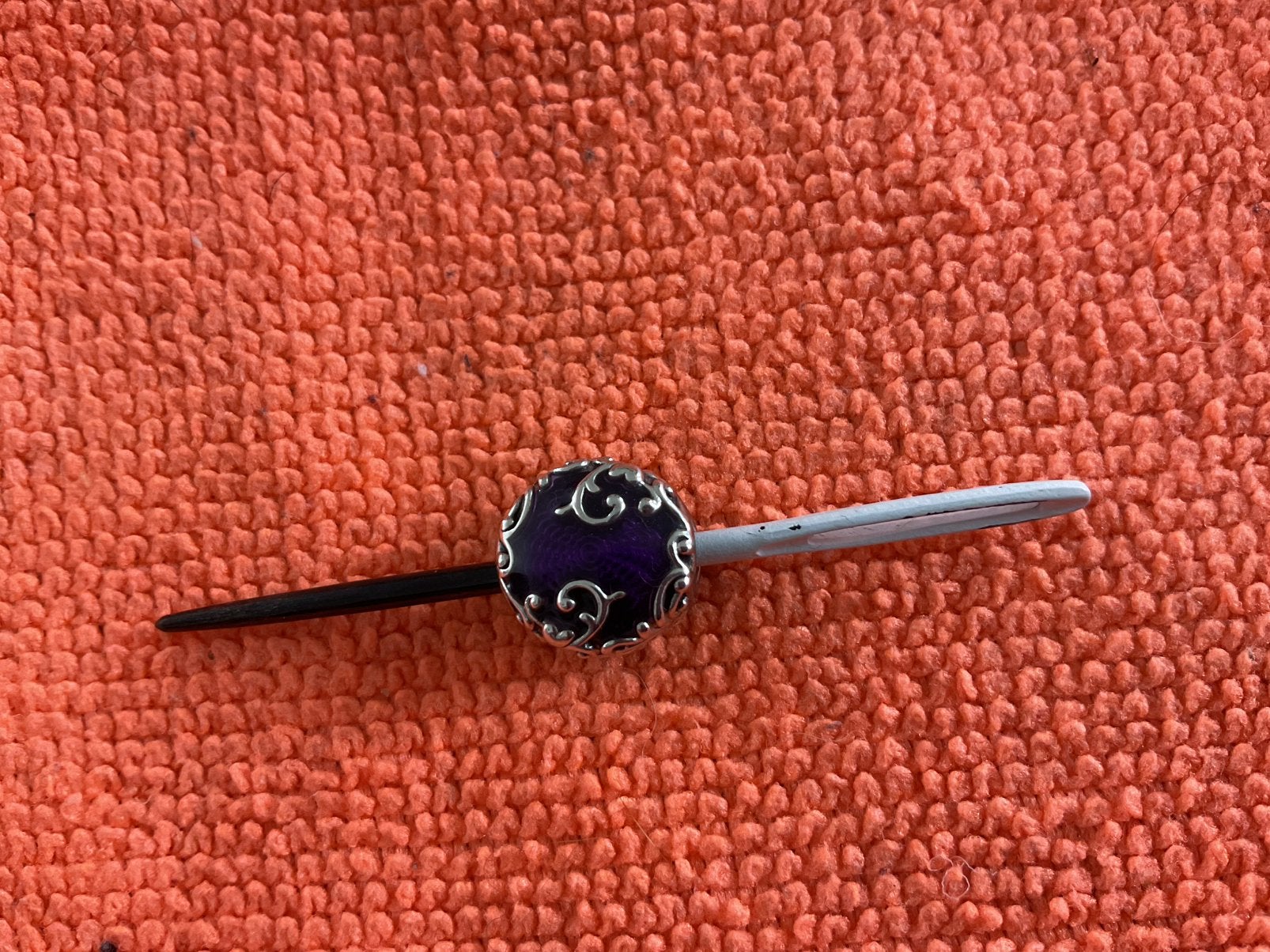 Pandora bedel et Paarse steen, Verzenden, Nieuw, Zilver, Pandora