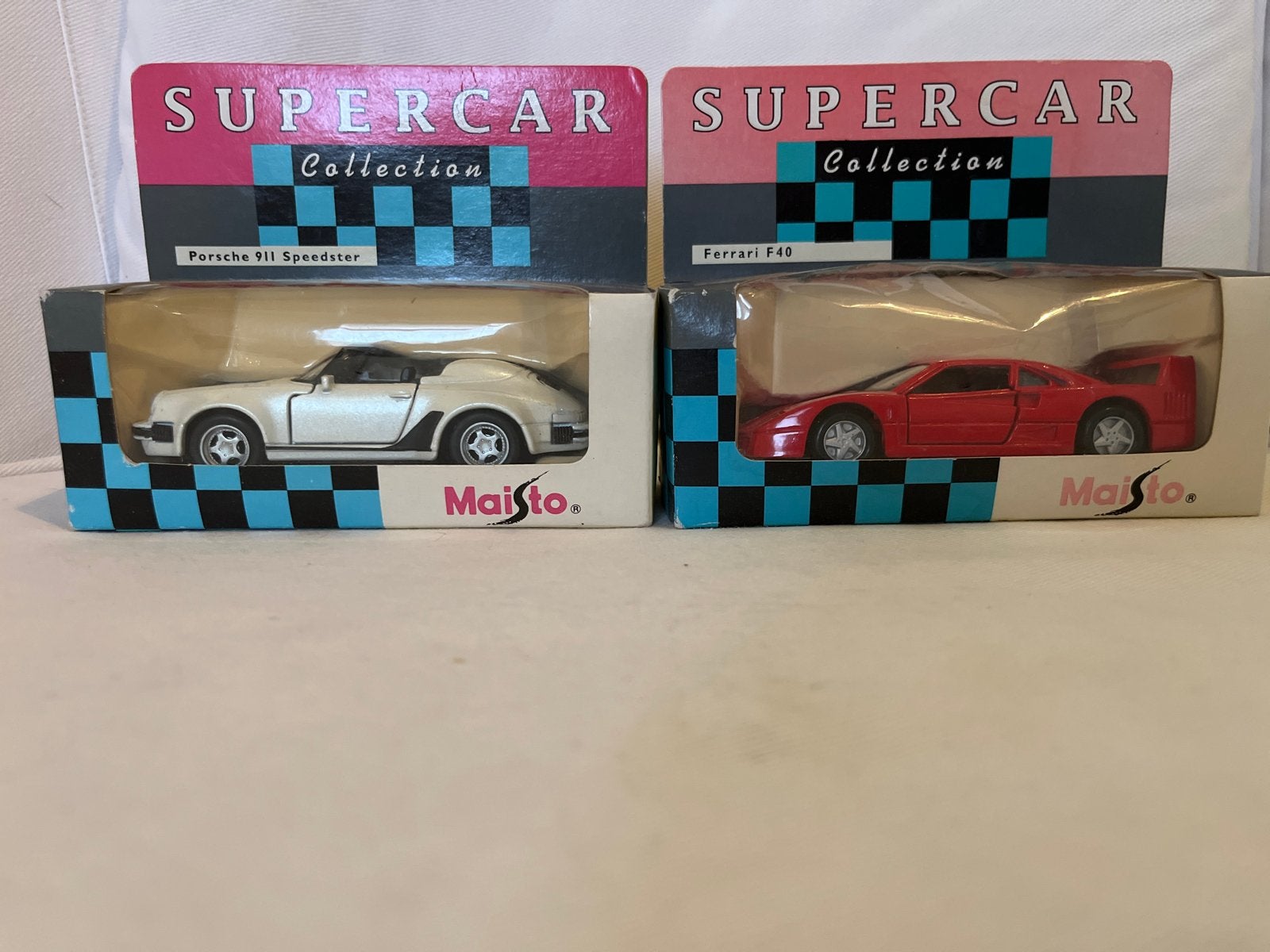 Maisto Supercar Collection: Porsche 911 & Ferrari F40, Ophalen of Verzenden, Nieuw, Auto, Overige merken