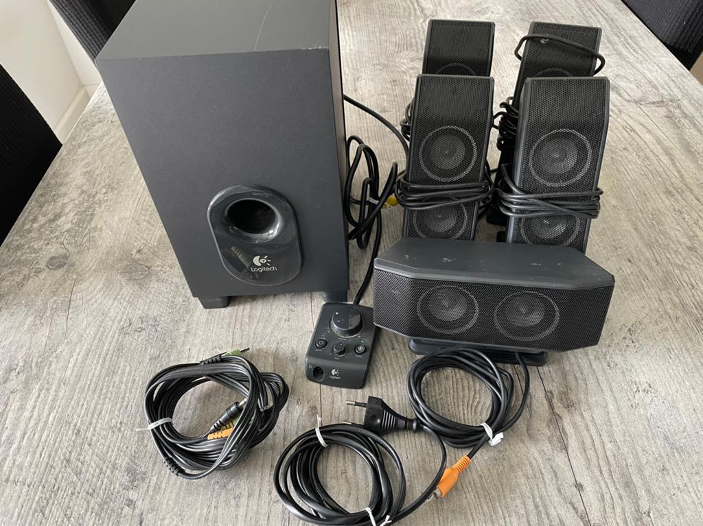 Pc geluids set Logitech, Audio, Tv en Foto, Luidsprekers, Gebruikt, Subwoofer, Minder dan 60 watt, Ophalen