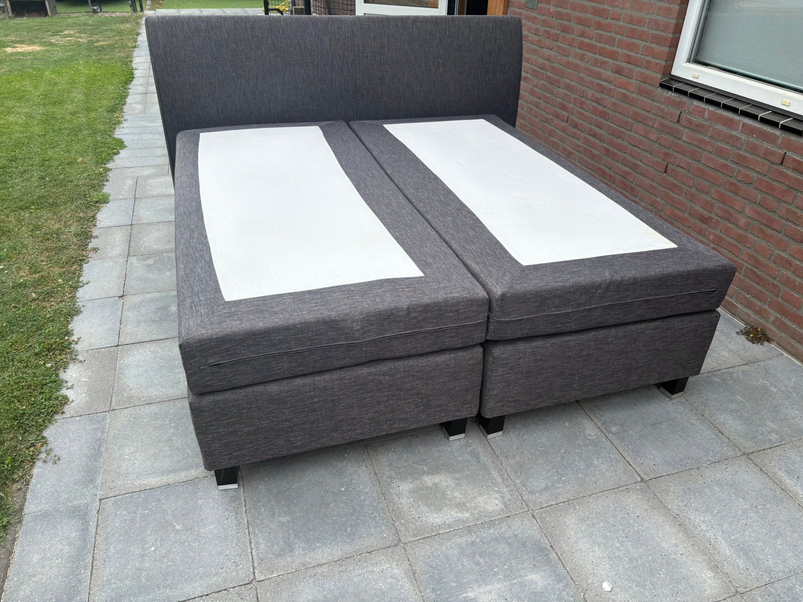 Boxspring 180x200, Ophalen, Zo goed als nieuw, Tweepersoons, 180 cm