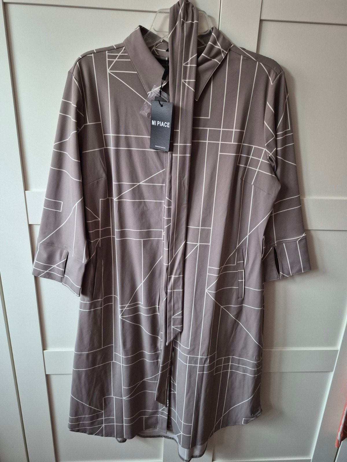 Mi Piace Travelstof Jurk XXL, Kleding | Dames, Jurken, Mi Piace, Bruin, Maat 46/48 (XL) of groter, Nieuw