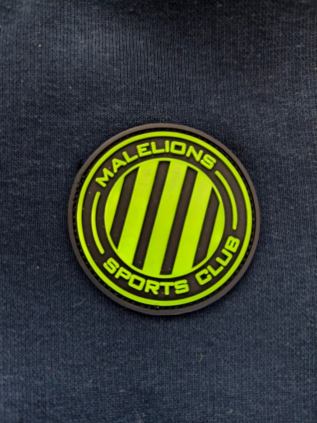 Foto 3 van Malelions trui hoody maat 128 donkerblauw neon geel nieuwsta