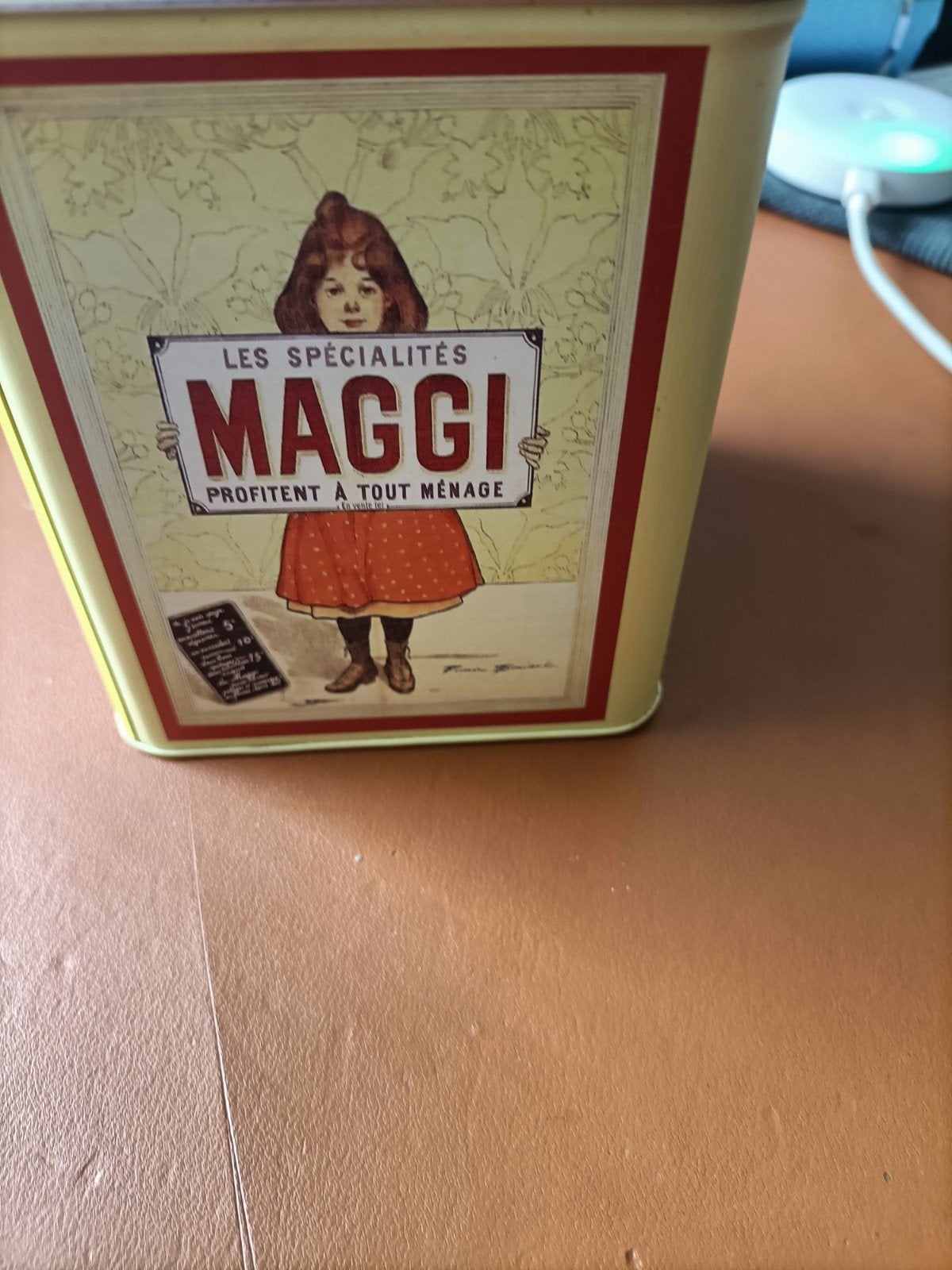 Vintage Maggi blik - Decoratief bewaarblik, Ophalen of Verzenden