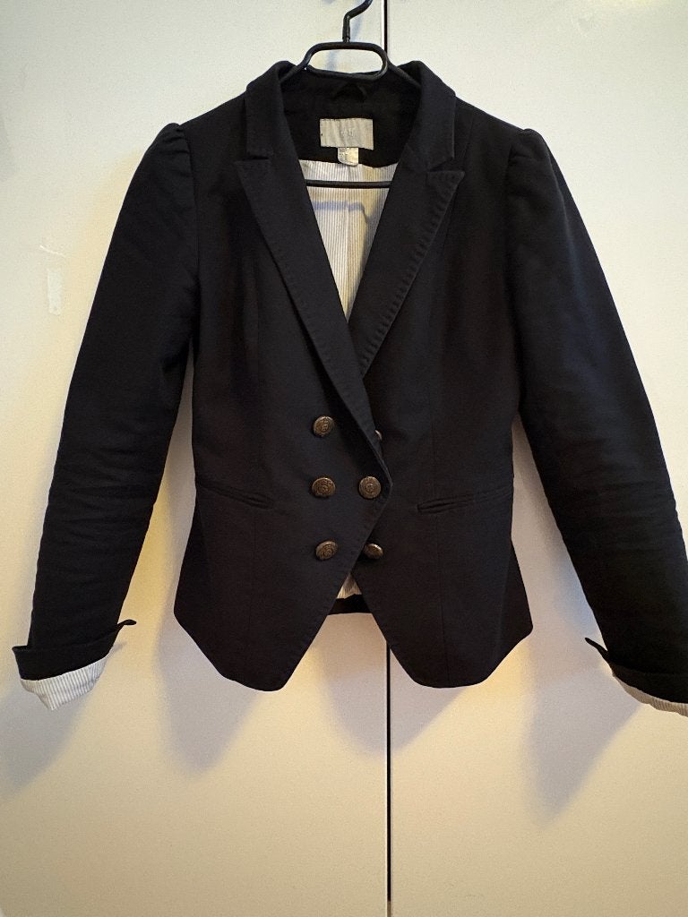 Blazer, H&M, Zwart, Zo goed als nieuw, Ophalen