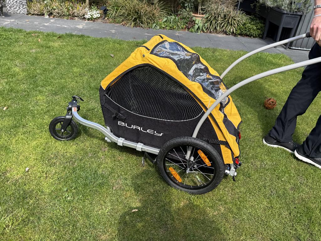 Burley Tail Wagon Hondenfietskar & Wandelwagen, Ophalen, Opvouwbaar, Nieuw, 20 tot 40 kg