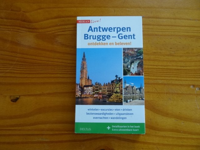 merian live reisgids Antwerpen, Brugge, Gent, Overige merken, Europa, Ophalen of Verzenden, Zo goed als nieuw