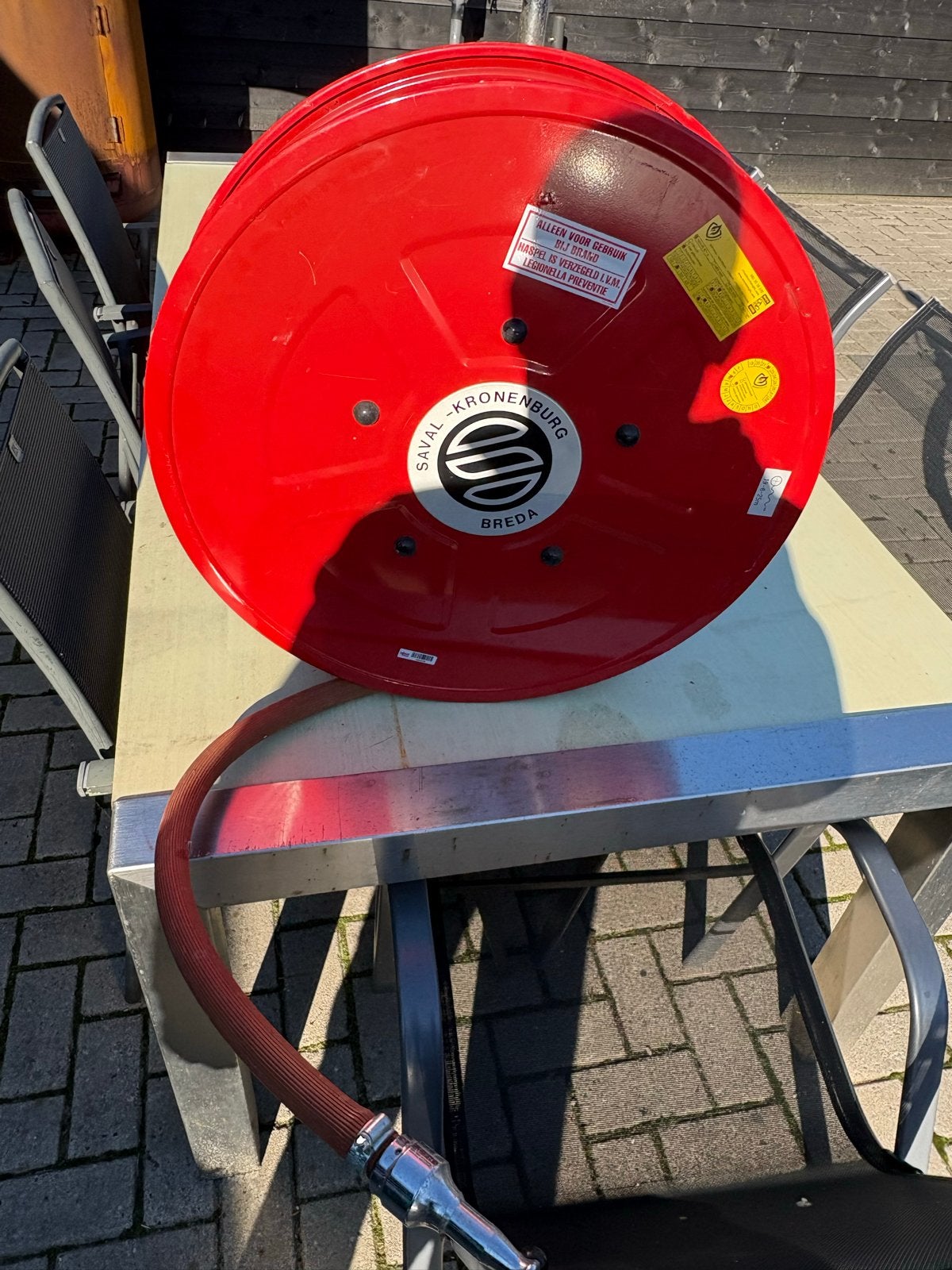Brandslanghaspel Saval-Kronenburg Breda, Ophalen, Gebruikt