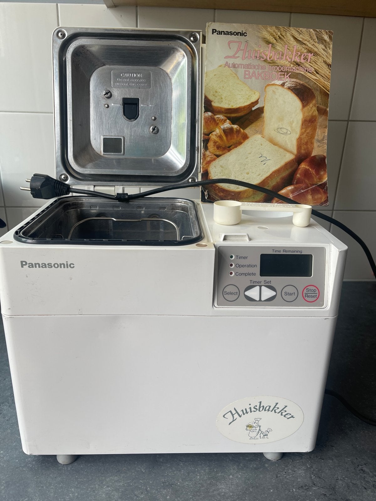 Panasonic Huisbakker Broodbakmachine met Timer, 400 tot 800 gram deeg, Ophalen, Gebruikt, Met timer