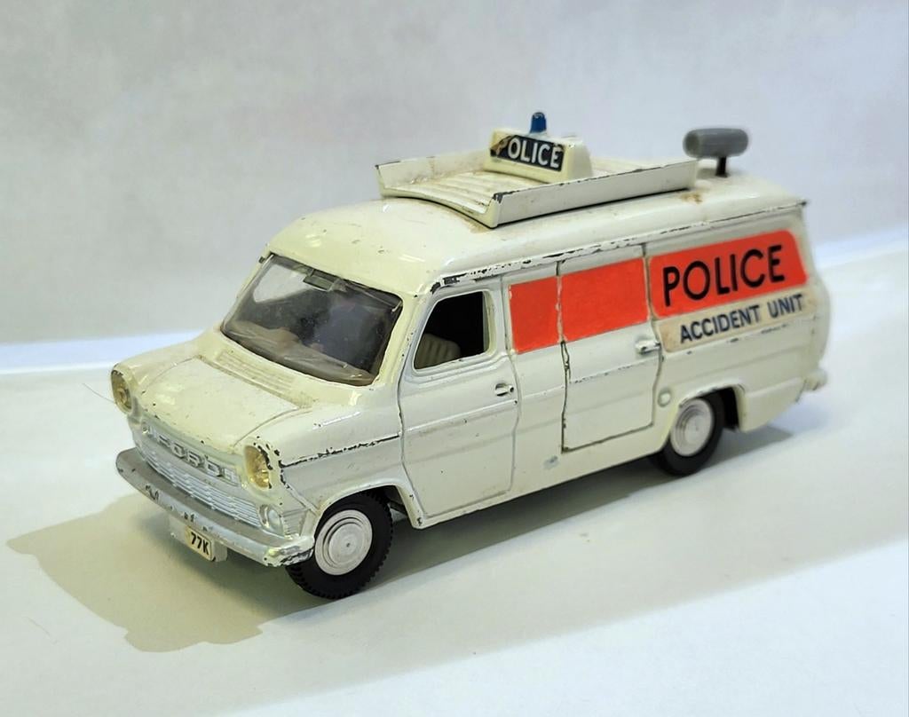 Dinky Toys Meccano Ford Transit Police Accident Unit, Ophalen of Verzenden, Gebruikt, Auto