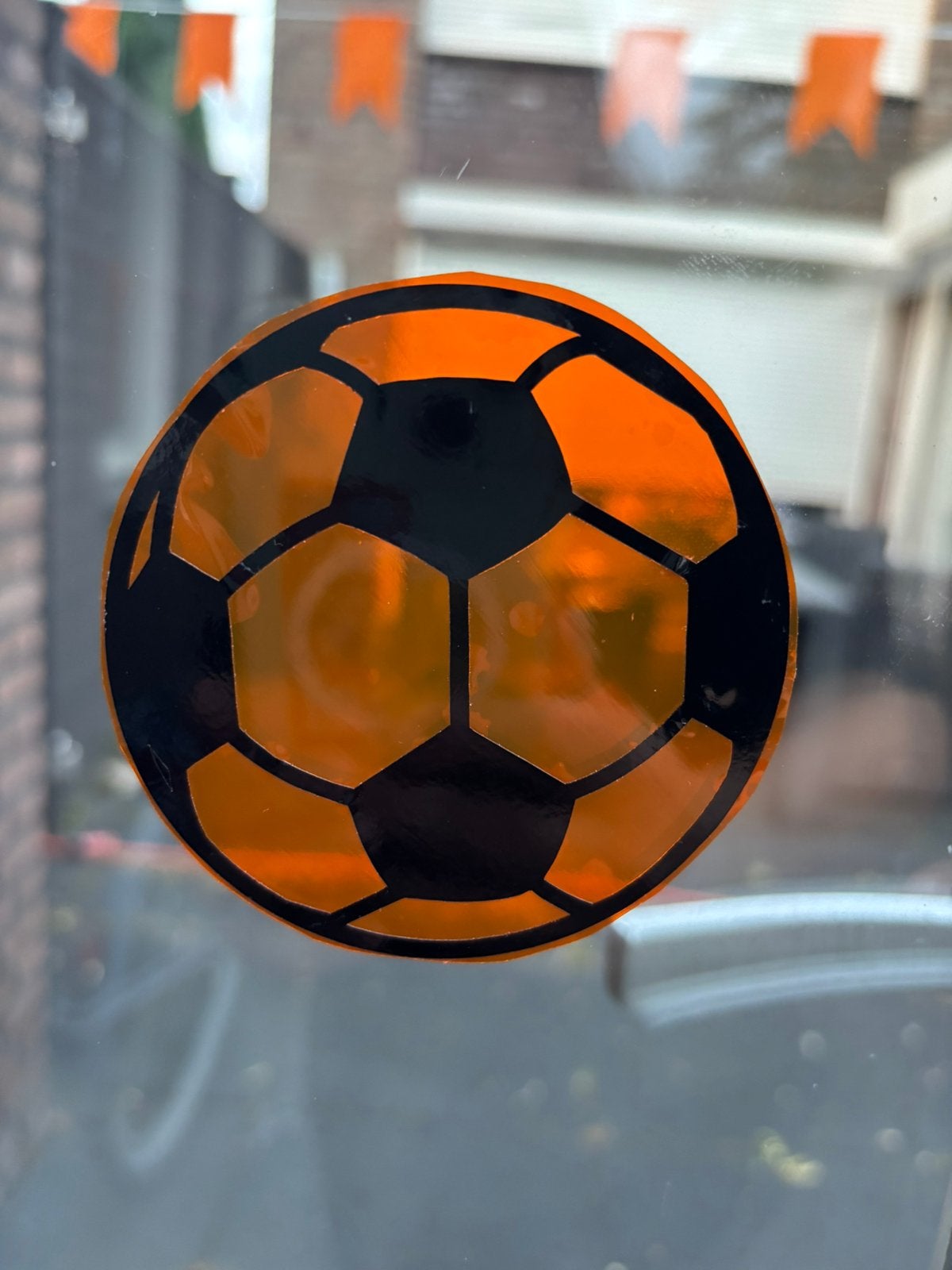 Raamsticker voetbal, Ophalen of Verzenden