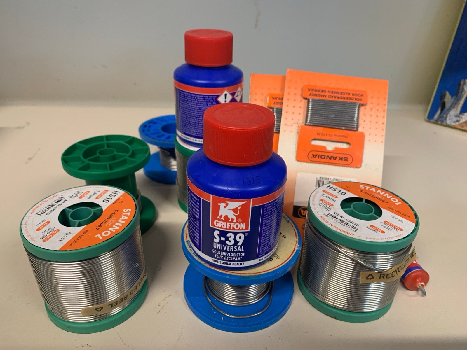 Soldeermateriaal: soldeertin, soldeervloeistof, Doe-het-zelf en Verbouw, Gereedschap | Lasapparaten, Ophalen, Gebruikt, Overige typen