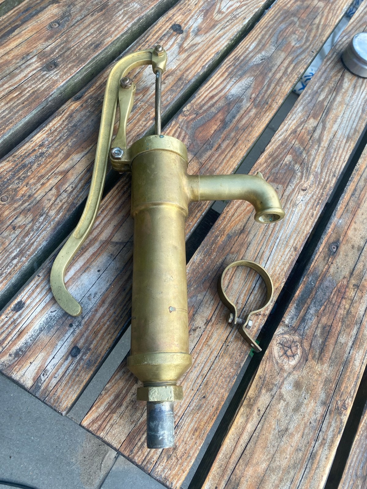 Antieke messing handpomp - Vintage waterpomp, Ophalen of Verzenden