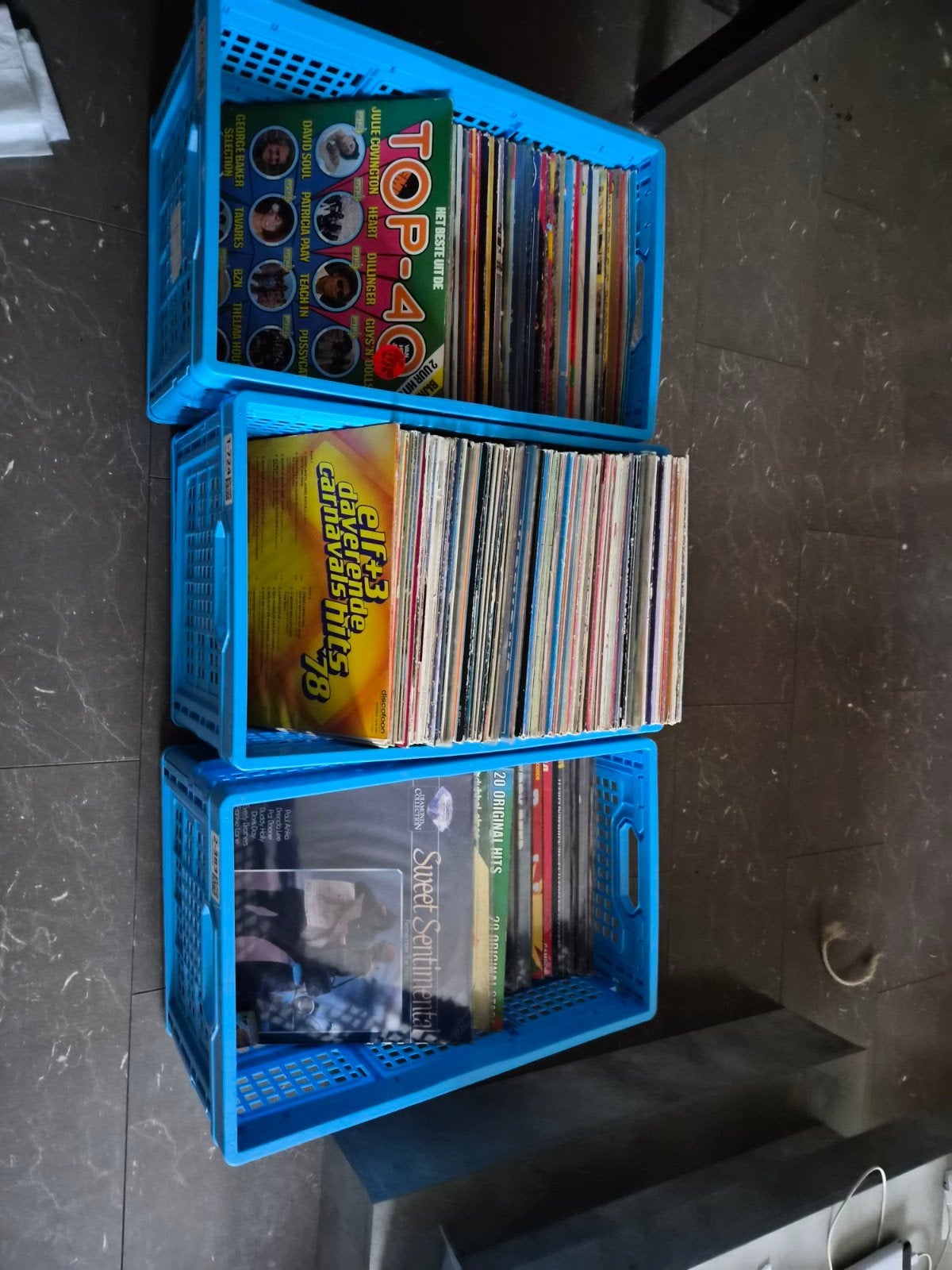 Paar kratten met lps van slager tot nl, Gebruikt, Overige typen, Ophalen of Verzenden, 12 inch
