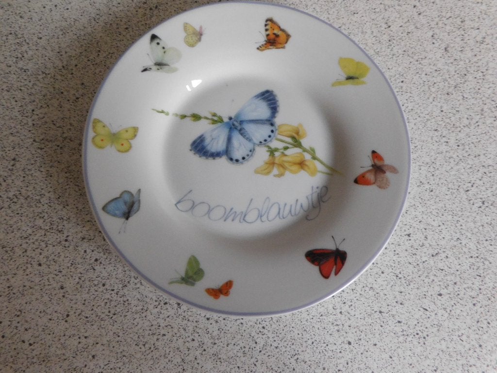 Bord 15 cm. Boomblauwtje THEO, Huis en Inrichting, Keuken | Servies, Ophalen of Verzenden, Zo goed als nieuw, Bord(en), Overige stijlen