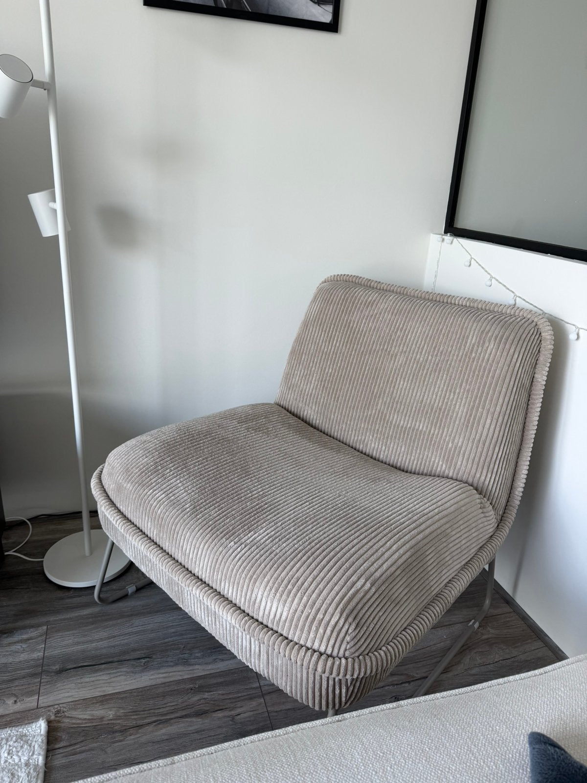 fauteuil Amber beige, Huis en Inrichting, Banken | Sofa's en Chaises Longues, Ophalen, Eenpersoons, 75 tot 100 cm, Zo goed als nieuw