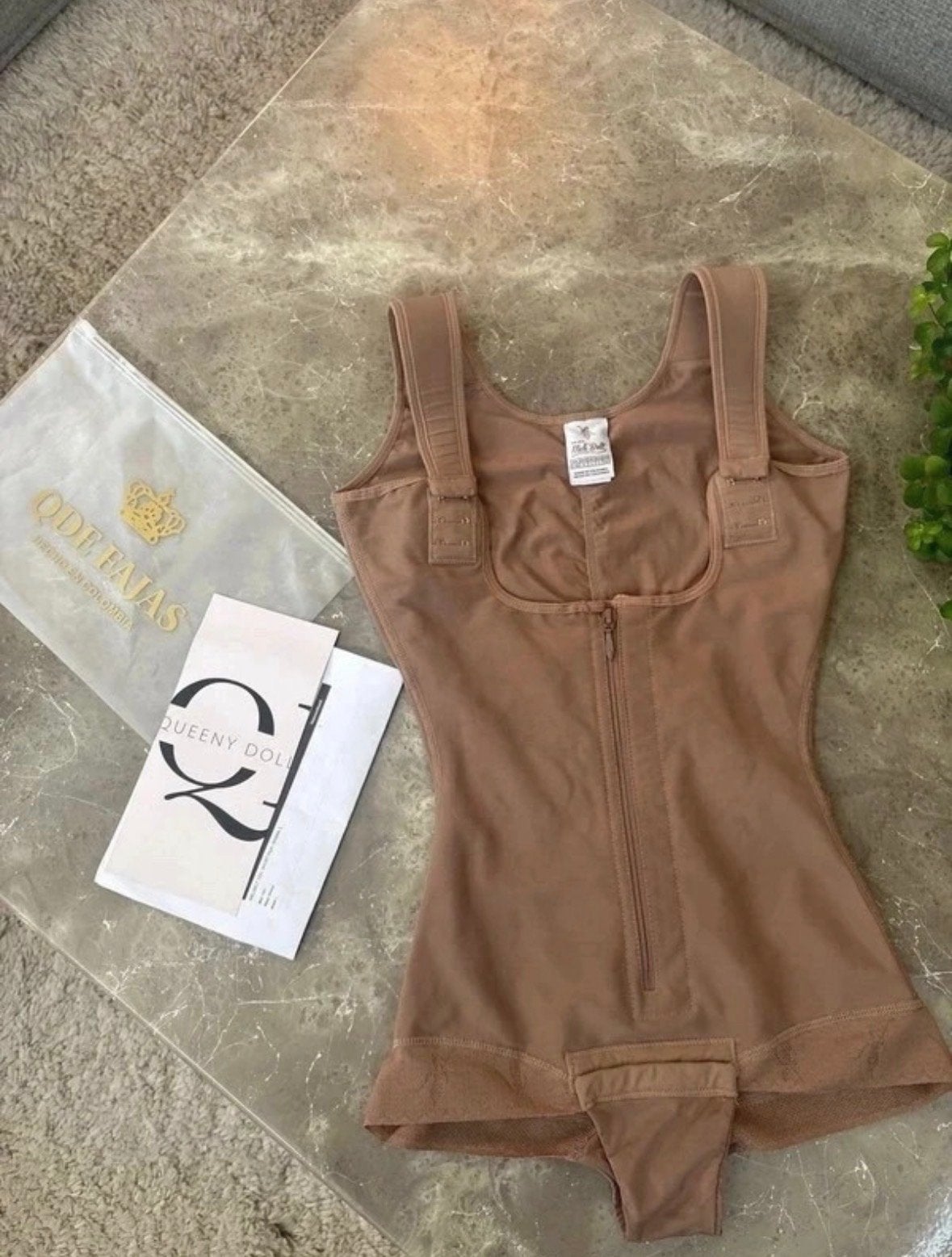 Melibelt 1031 Short Faja - Mokka, Maat L, Kleding | Dames, Ophalen of Verzenden, Bruin, Body of Korset