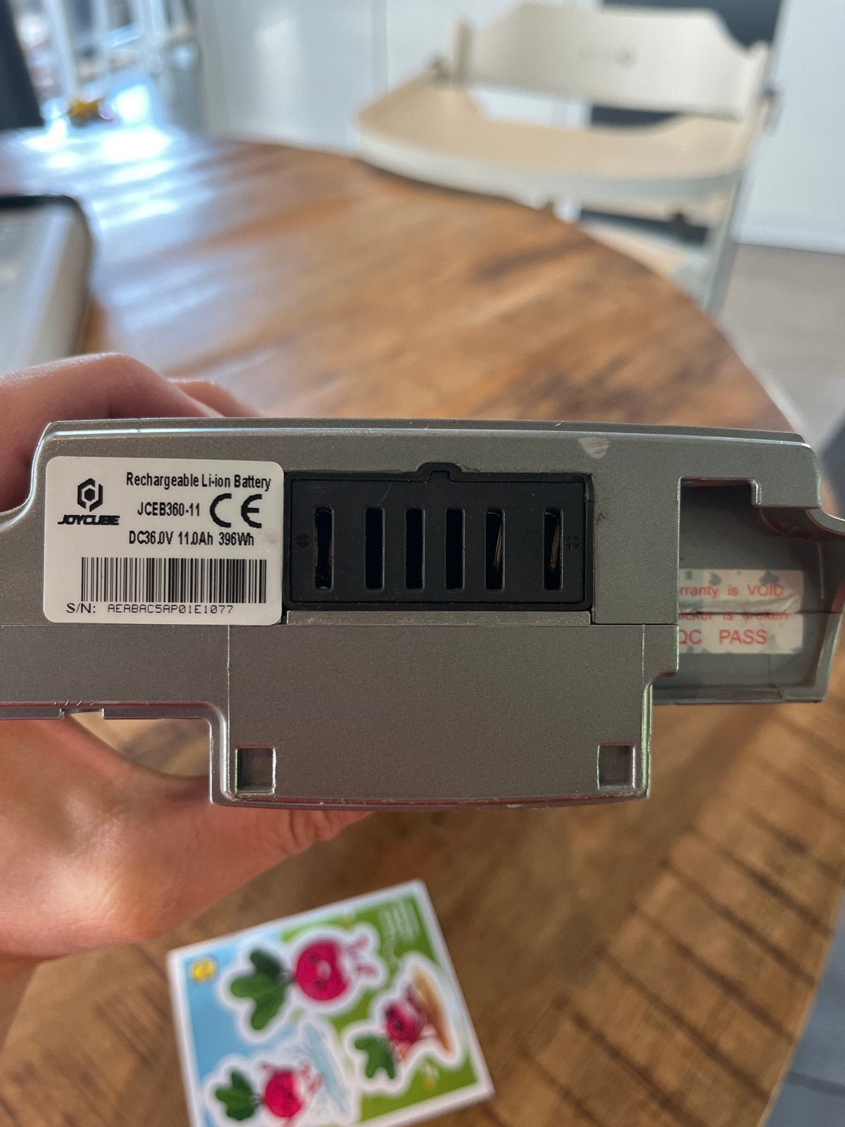 Joycube E-bike Accu JCEB360-11 (36V 11Ah 396Wh), Zo goed als nieuw