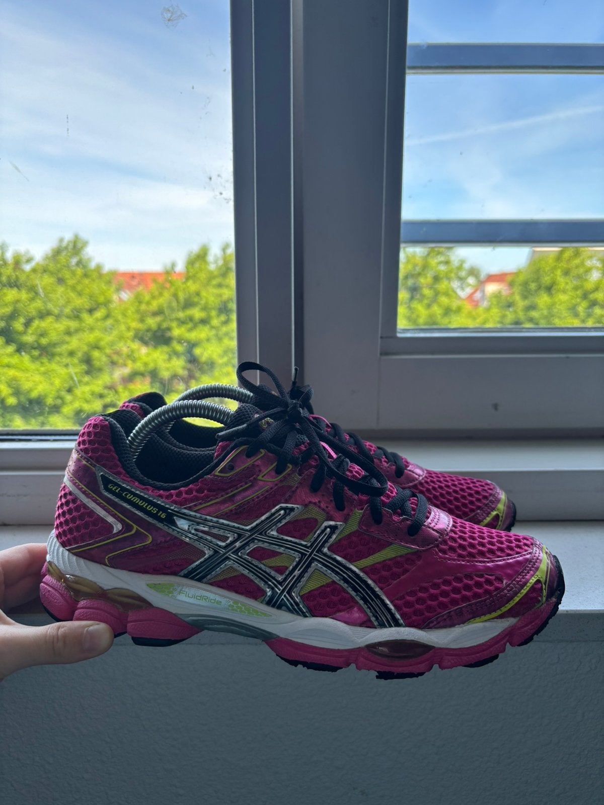 Asics, Verzenden, Roze, Sneakers of Gympen, Zo goed als nieuw