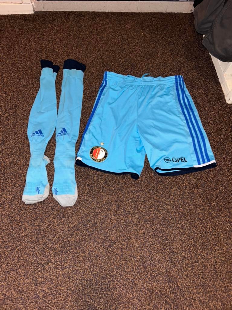 Uit broekje & sokken seizoen 16/17 Feyenoord maat 164, Gebruikt, Maat XS of kleiner, Ophalen of Verzenden, Broek