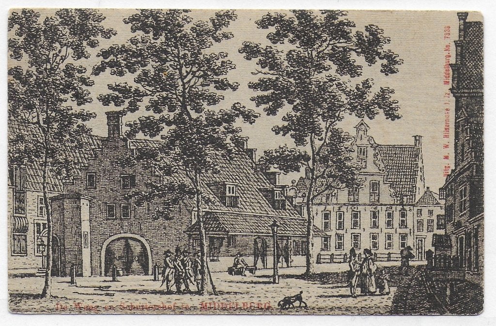 Middelburg De Waag Oude Ongelopen Ansichtkaart ( B4049 ), Ophalen of Verzenden, 1920 tot 1940, Ongelopen, Zeeland