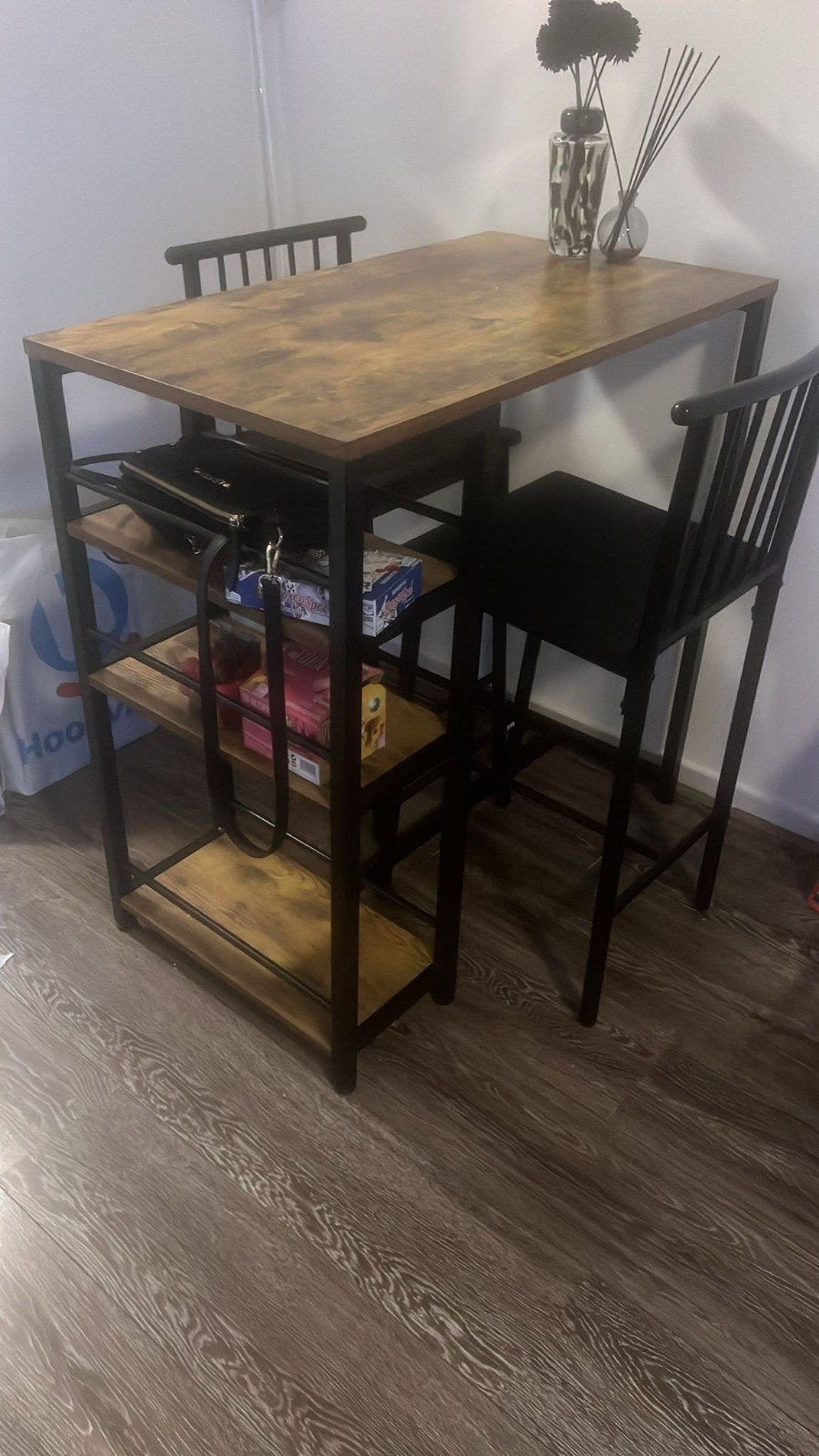 Drie delig bartafel, Ophalen, Gebruikt