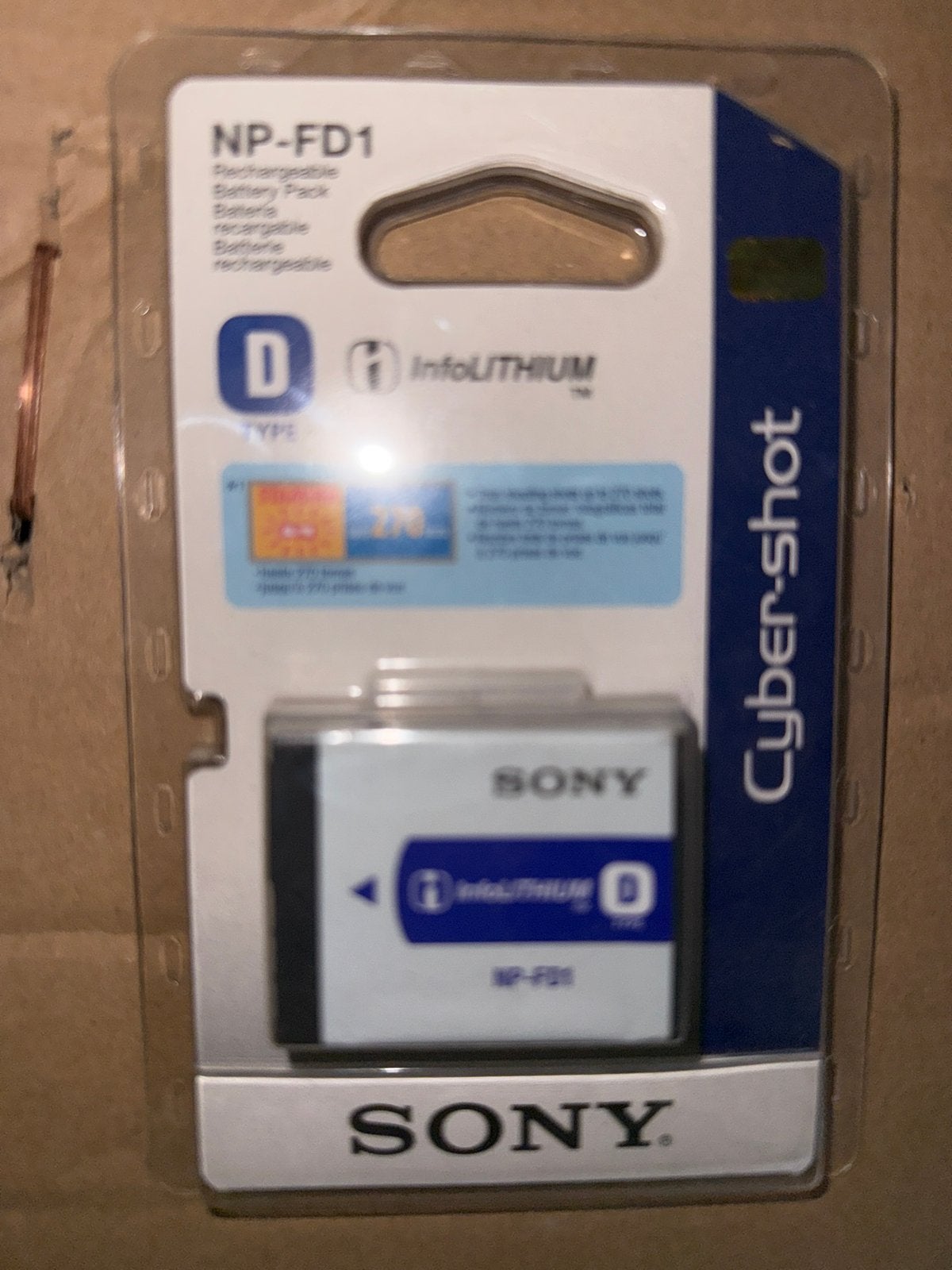 Nieuwe Sony NP-FD1 InfoLITHIUM batterij voor Cyber-shot