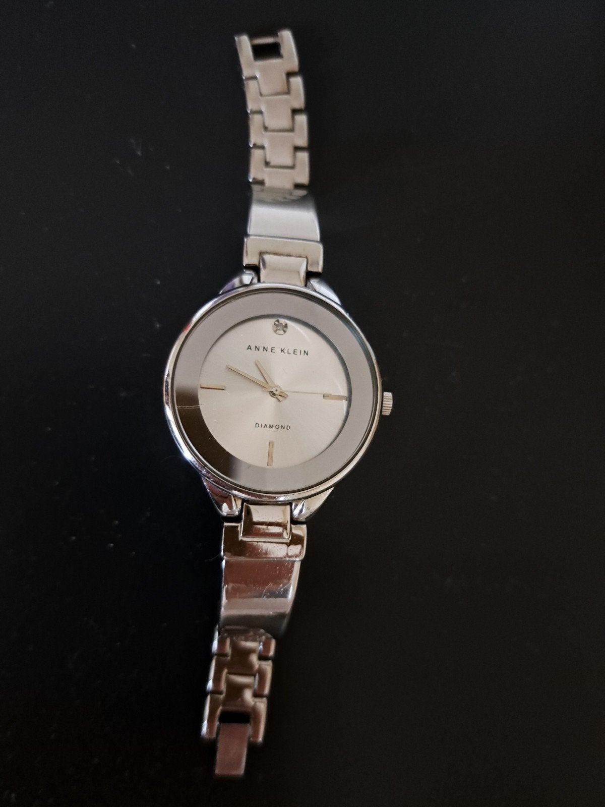 Anne Klein Dames Horloge Zilverkleurig Diamond, Overige merken, Staal, Staal, Polshorloge