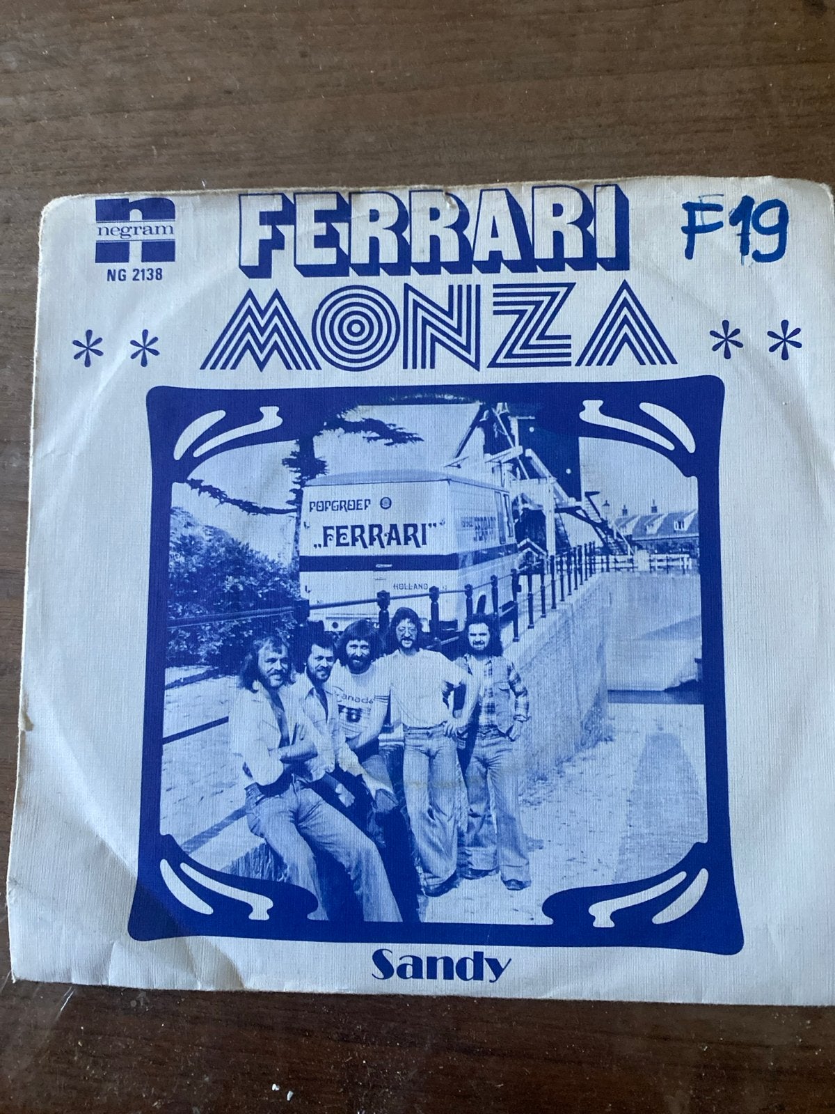 Ferrari - Monza / Sandy (Negram NG 2138) 7 inch vinyl single, Gebruikt, Originele persing, 7 inch, Ophalen of Verzenden