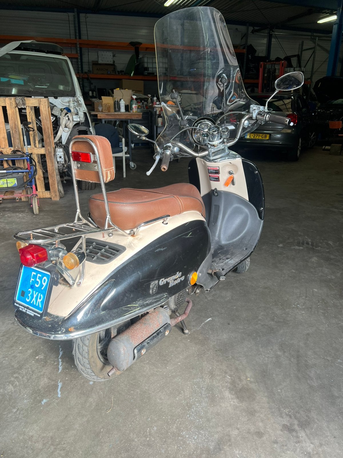 Scooter retro OP KENTEKEN, Ophalen, Zo goed als nieuw, Benzine, Overige merken