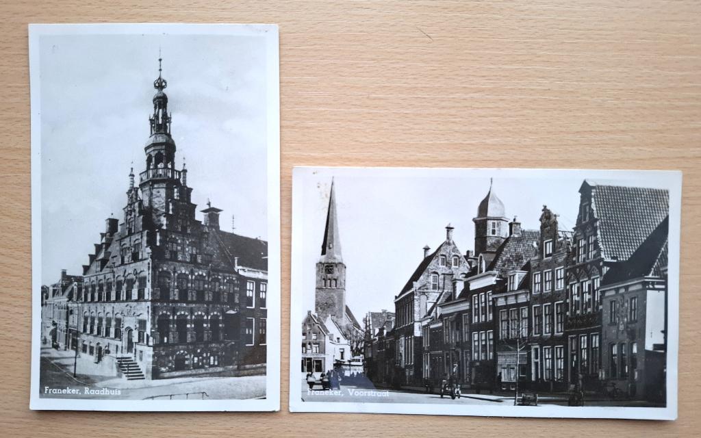ansichtkaarten Franeker - zwart-wit, Verzamelen, Ansichtkaarten | Nederland, Verzenden, 1960 tot 1980, Ongelopen, Friesland