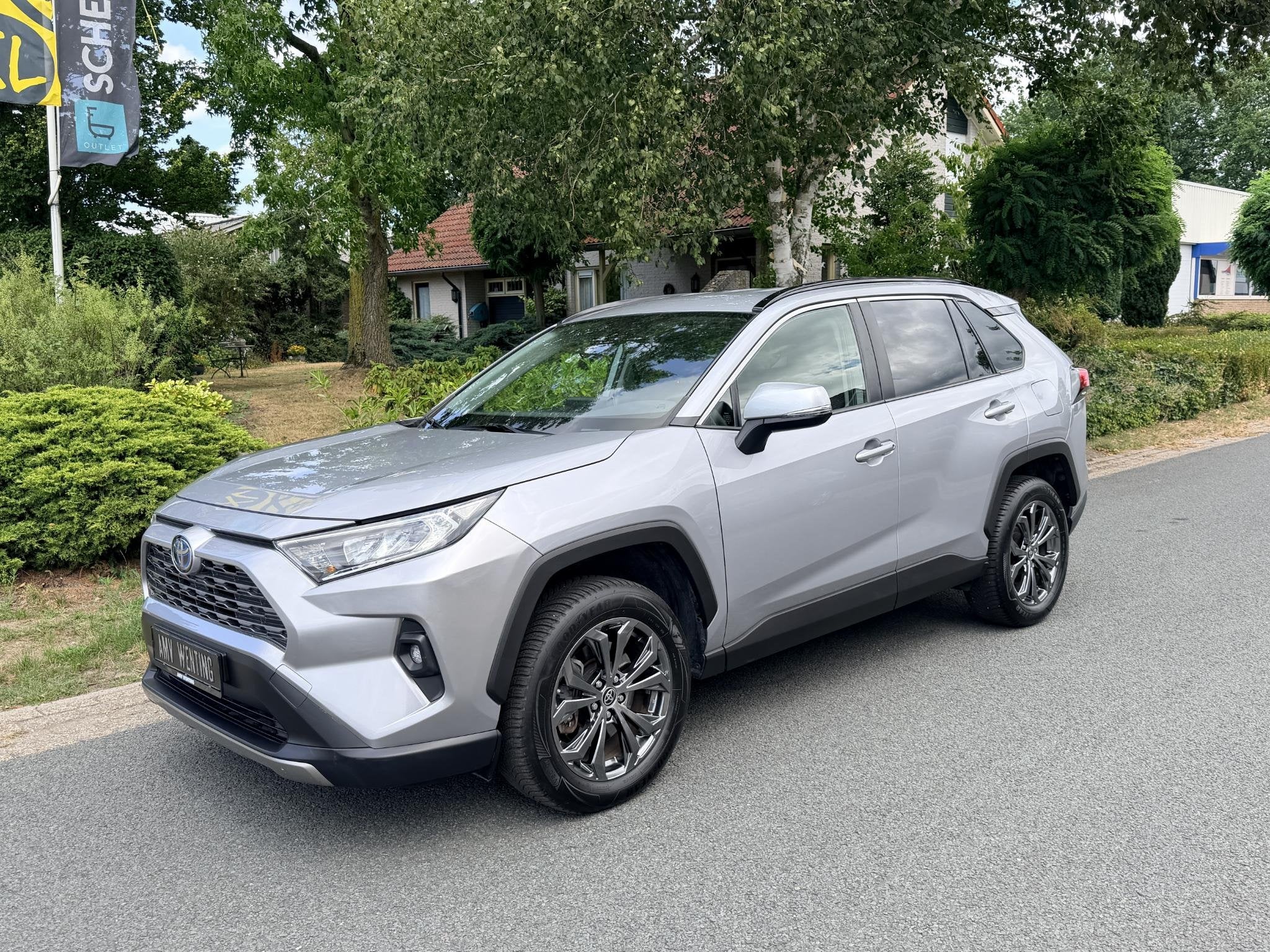 Toyota RAV4 2.5 Hybrid 218PK ACC•Navi•Keyless, Auto's, Toyota, Stof, Gebruikt, Euro 6, 4 cilinders