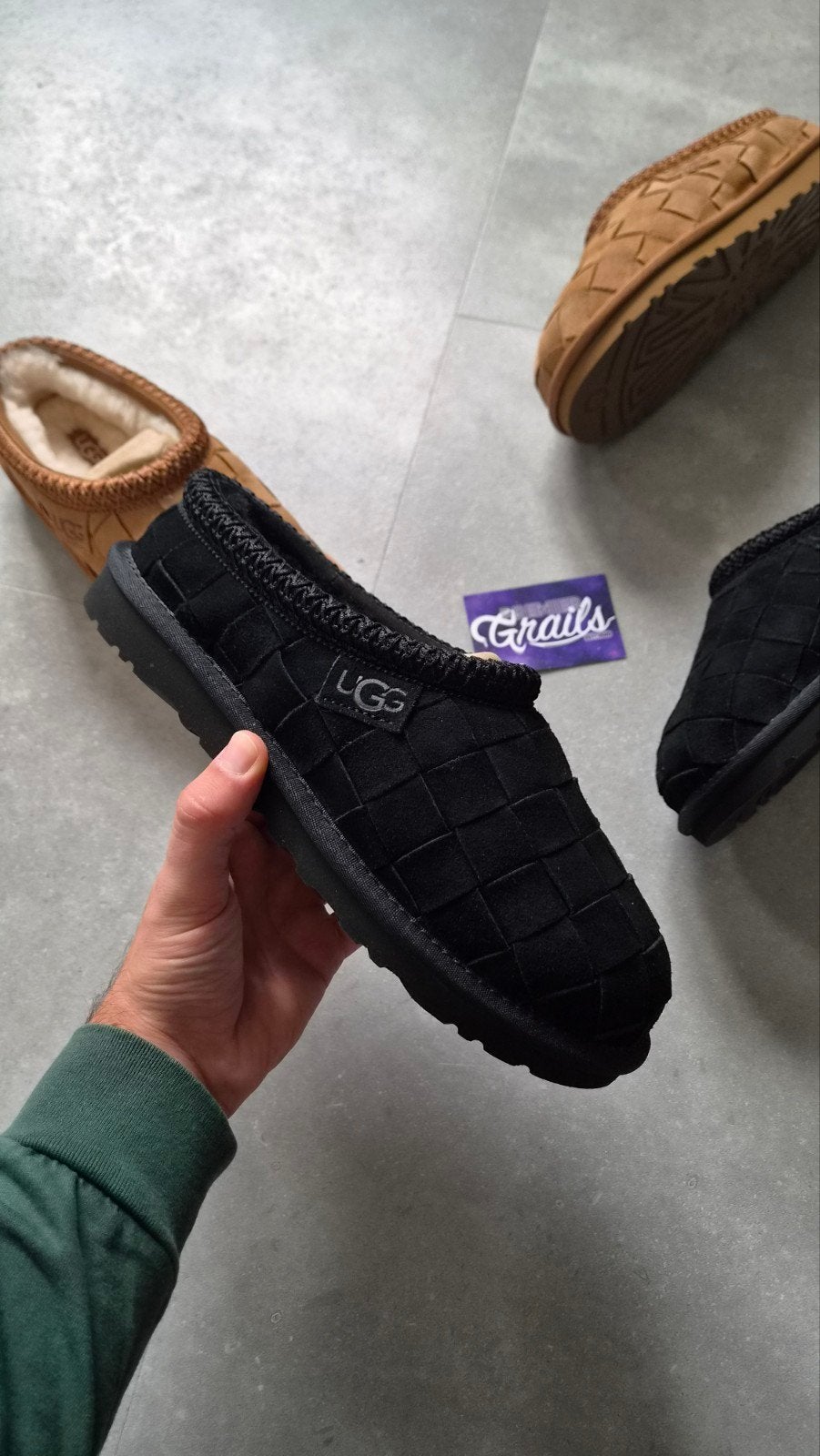 Ugg Tasman Woven Black 40, Ophalen of Verzenden, Nieuw, Zwart, Pantoffels of Sloffen
