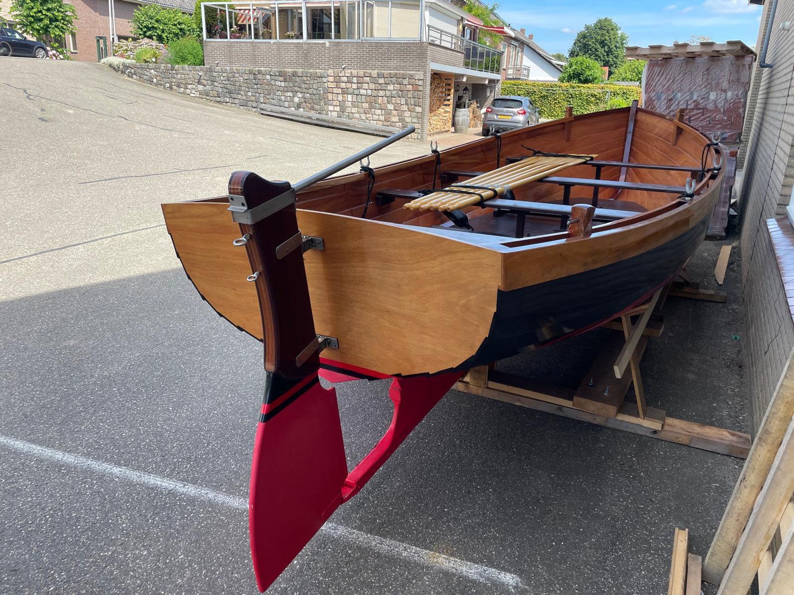 Te koop zelfgemaakte houten sloep met epoxylaag, Watersport en Boten, Sloepen, Ophalen, Zo goed als nieuw