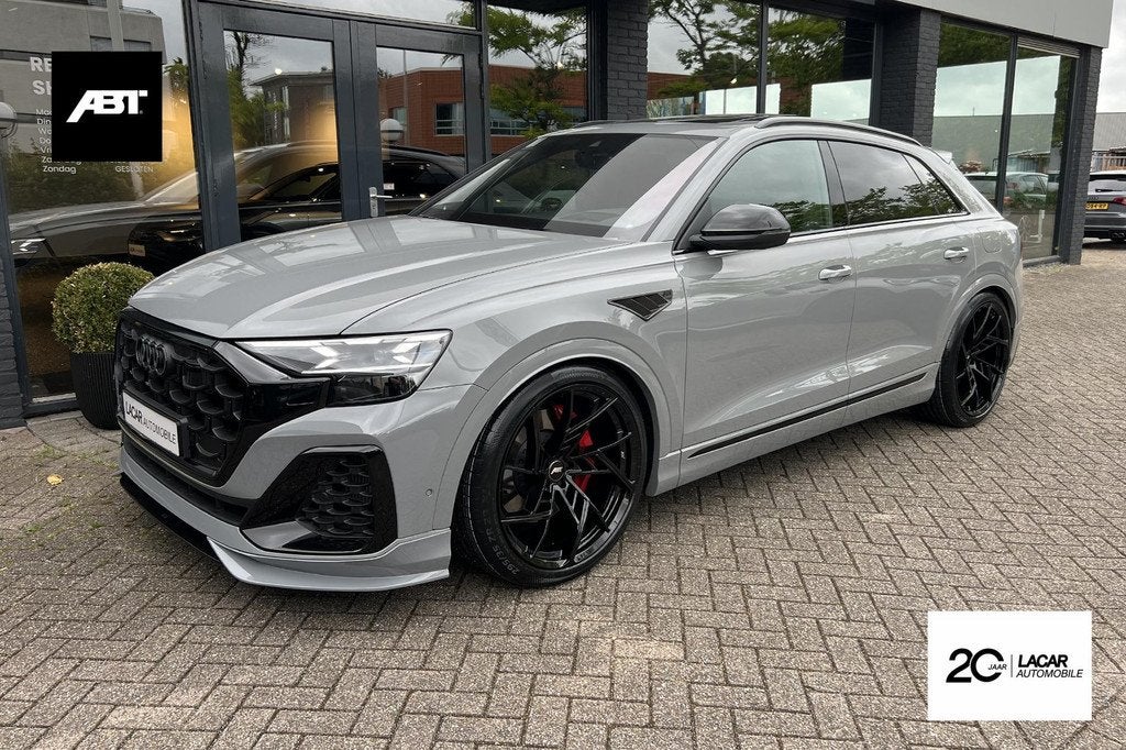 Audi Q8 60 TFSIe ABT Aero I B&O Adv. I ABT Legacy I 5j gar, Auto's, Audi, Automaat, Gebruikt, Zwart, 2995 cc