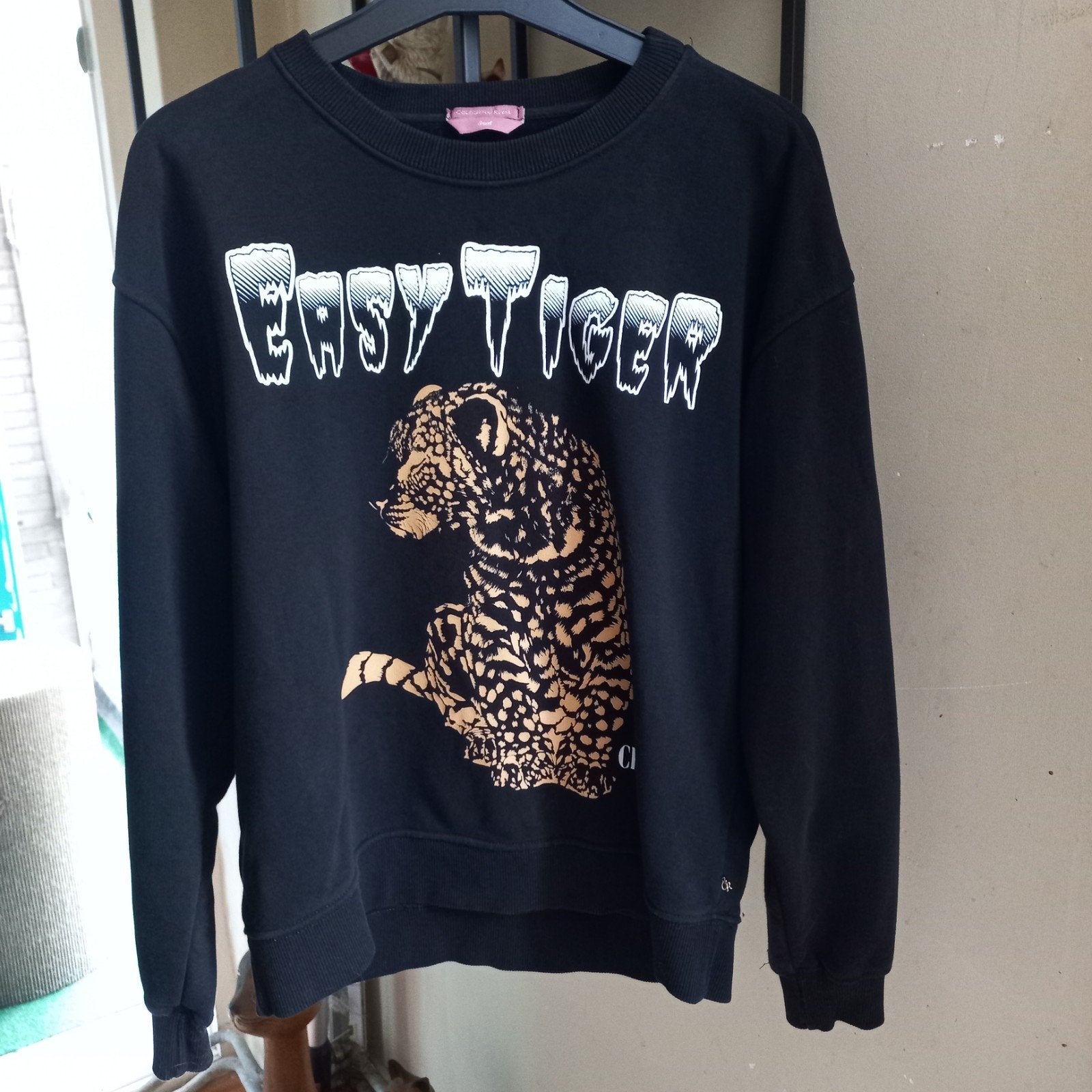 Colourful Rebel Easy Tiger dames sweatshirt zwart, Meerkleurig, Colourful Rebel, Ophalen of Verzenden, Zo goed als nieuw